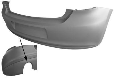 achterbumper, Sport, in primer VW Polo, 2009 -
