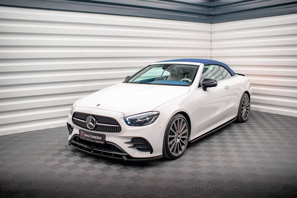 Voorspoiler V.2 Mercedes E Klasse AMG Pakket W213 / C238 Maxton Glans Zwart