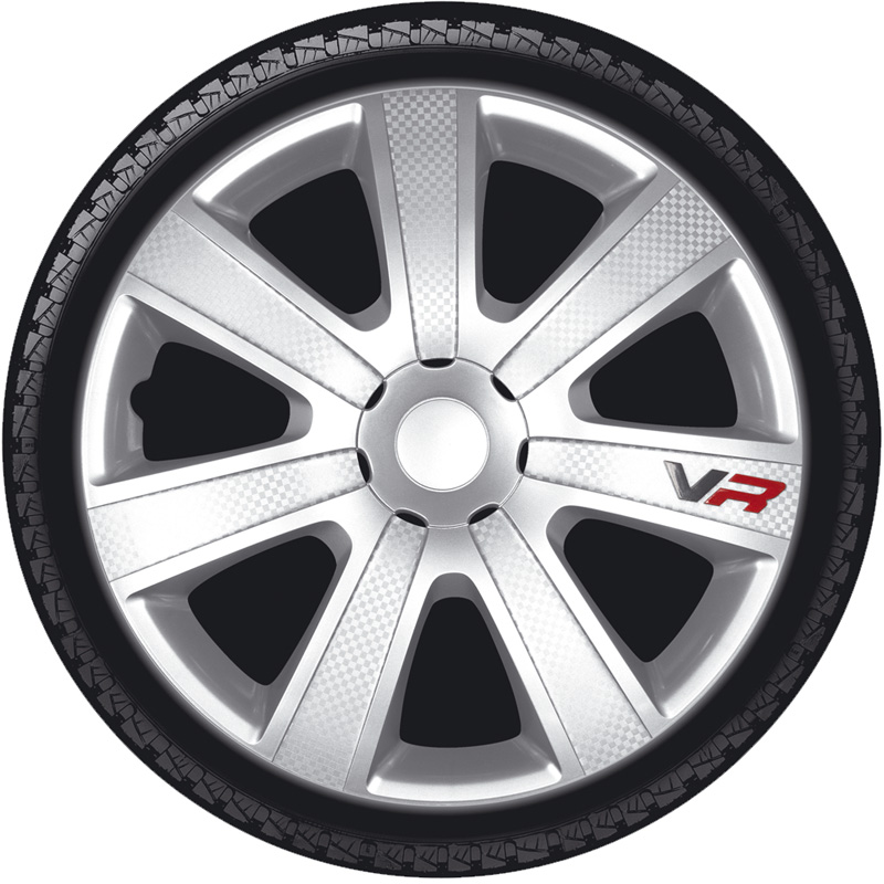 Wieldop Set VR 15'' Silver/Carbon-Look/Logo