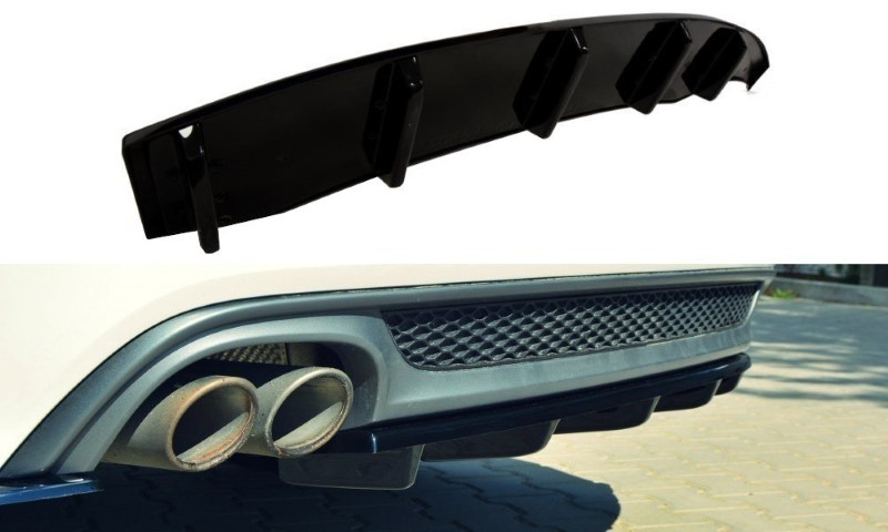 Centrale Achterspoiler Audi A6 C7 S-Line Avant Glanzend Zwart