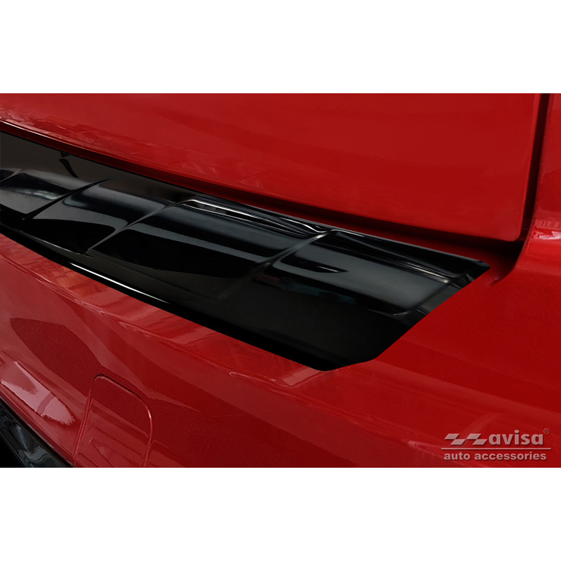 Zwart-Chroom RVS Achterbumperprotector  Ford Kuga III ST-Line/Hybrid/Vignale 2019-2024 & FL 2024-  'Ribs'
