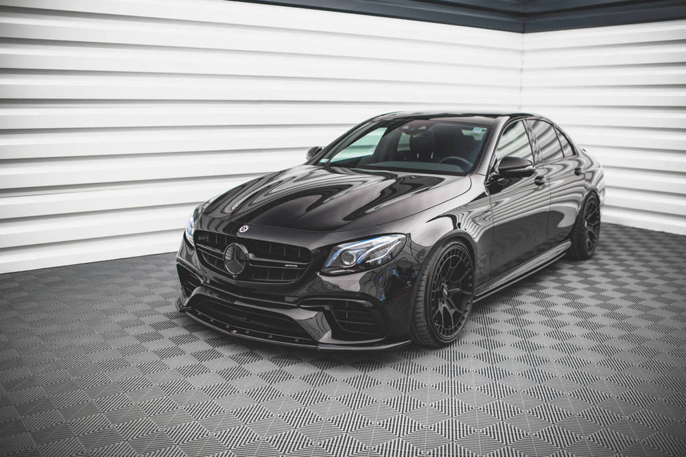 Voorspoiler V.3 Mercedes E63 AMG Maxton Glans Zwart