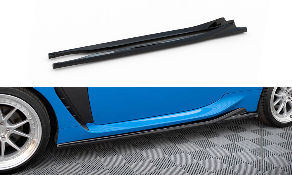 Zijskirts V.1 Toyota GR86 Maxton Glans Zwart