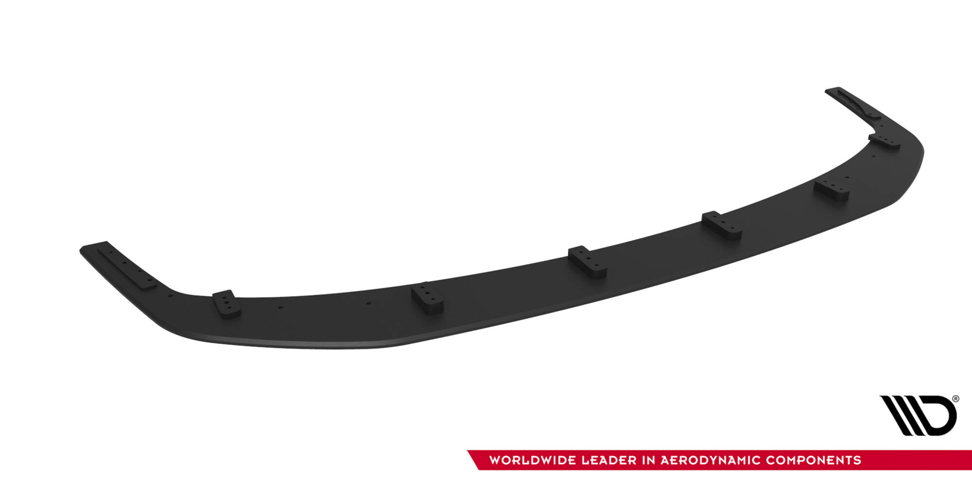 Street Pro Voorspoiler Mitsubishi Lancer EVO X Maxton Glanzend zwart
