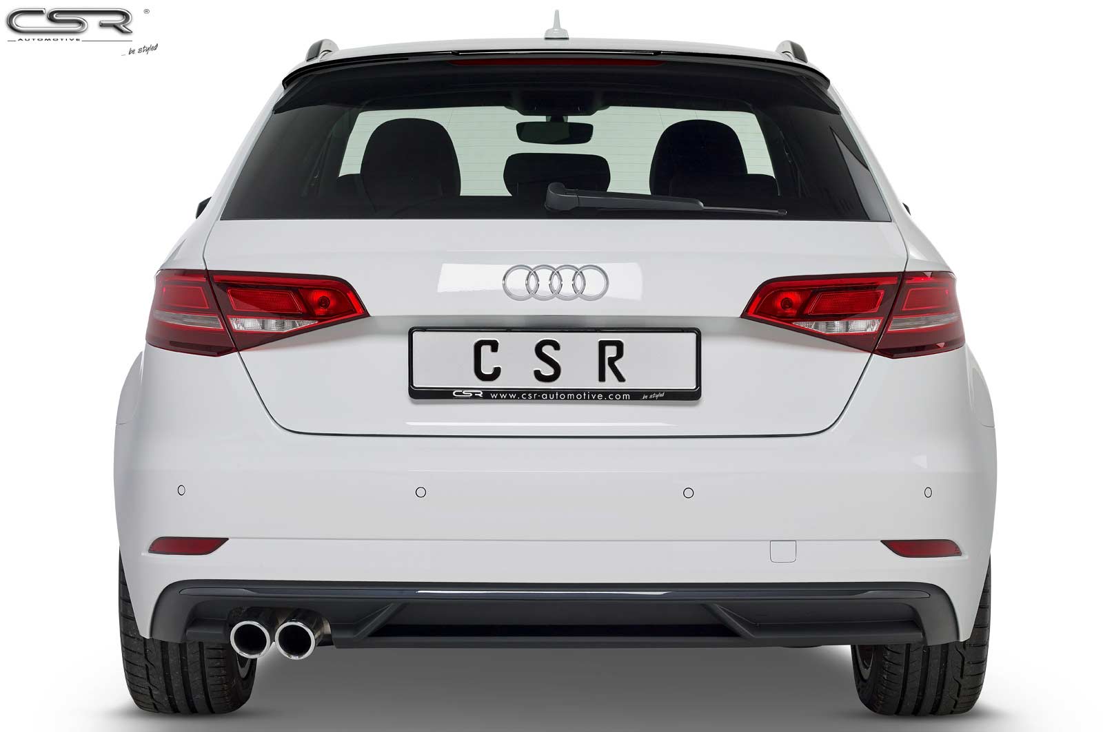 Achterspoiler Audi A3 8V Sportback Glans Zwart – CSR Automotive – 2012–2020