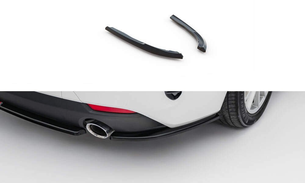 Achterzij spoilers BMW 4 Coupe / Cabrio G22 / G23 Maxton Glanzend zwart