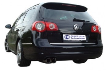 VW Passat 3C/ 3C CC Einddemper 63,5mm - 2x80 Typ 17 FOX