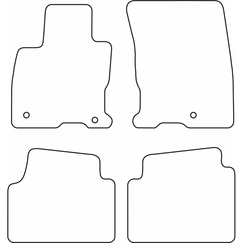 Automatten Velours  Ford Kuga III 2019-
