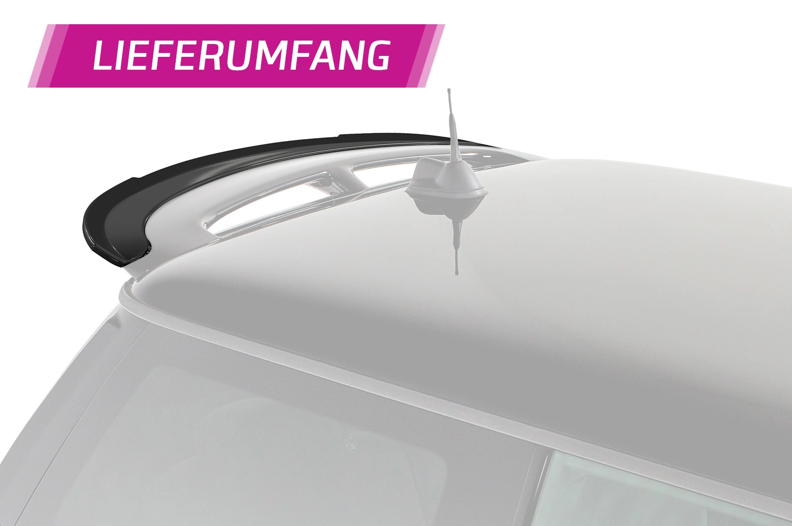 Achterspoiler Mini R56 John Cooper Works (09/2006‑11/2013) Glans Zwart – CSR Automotive / Maxton Design