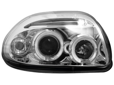 Faros Angel Eyes Renault Clio B 9.98-5.01 cromo