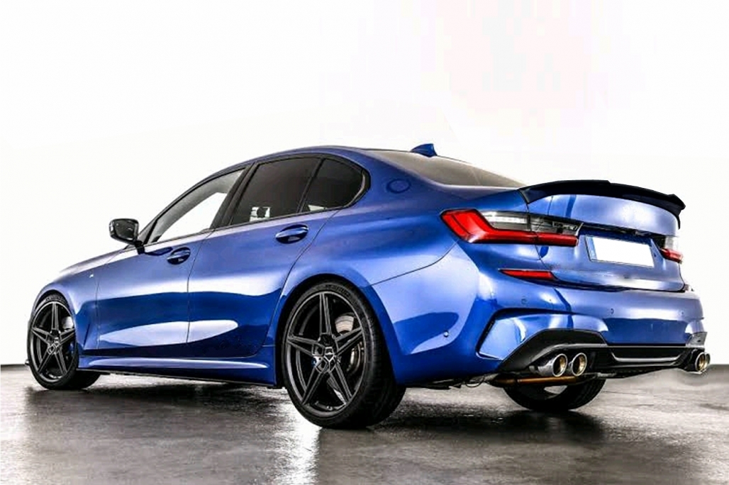 Spoiler BMW 3 Serie G20 (2019-up) Glans Zwart
