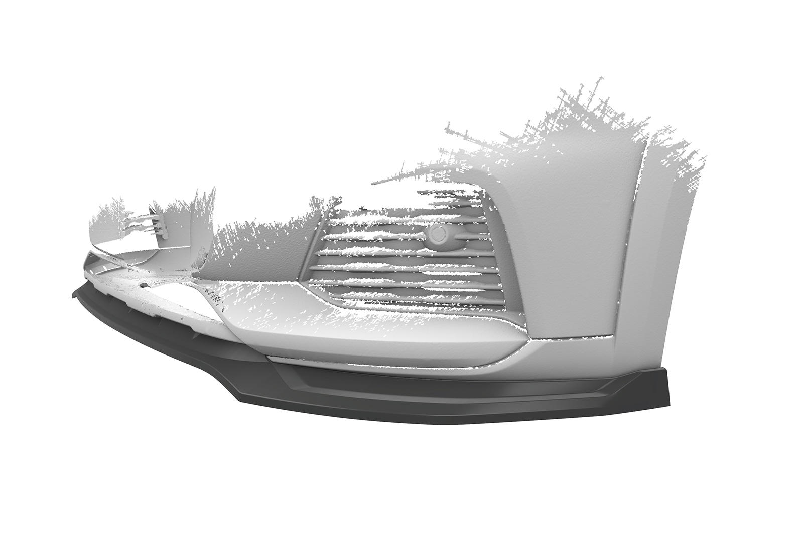Voorspoiler Audi A6 C8 (Typ F2) Allroad CSR Glans Zwart