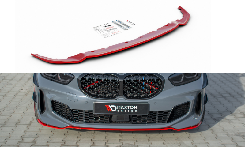 Voorspoiler BMW 1 Serie F40 M-Pack/ M135i Glans Rood V4