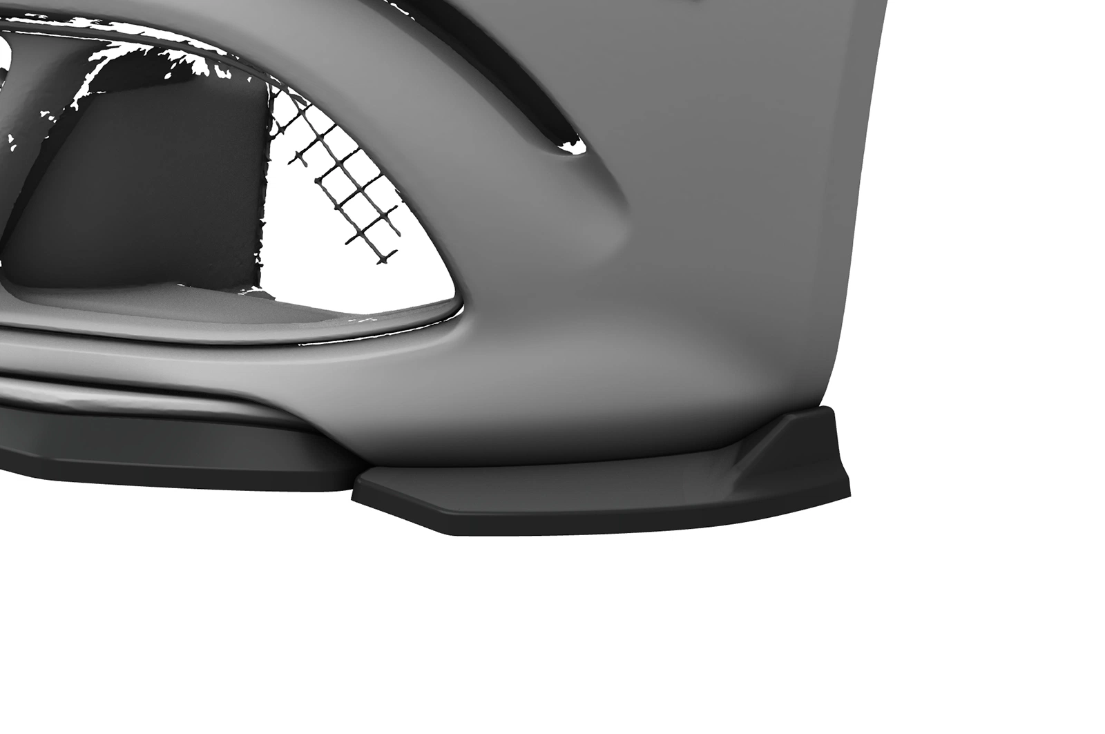 Voorspoiler Alfa Romeo Giulia Quadrifoglio glans zwart