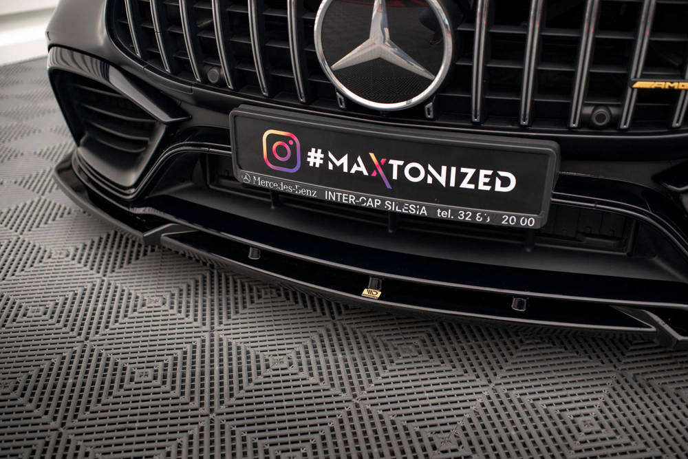 Voorspoiler V.3 Mercedes AMG GT63 Aero pack Maxton Glans Zwart