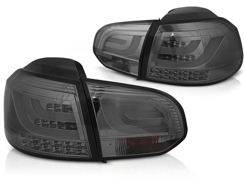 Taillights VW Golf VI with Lightbar and LED 08-12 clear/Smoke