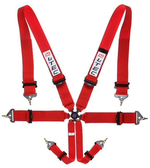 6 punts Gordel LTEC FIA Magnum Ultralite Div. kleuren