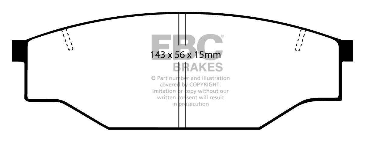 EBC Brakes TOYOTA BEDRIJFSWAGEN Hi-Lux 1.8 (YN85) 89-97 Remblokk