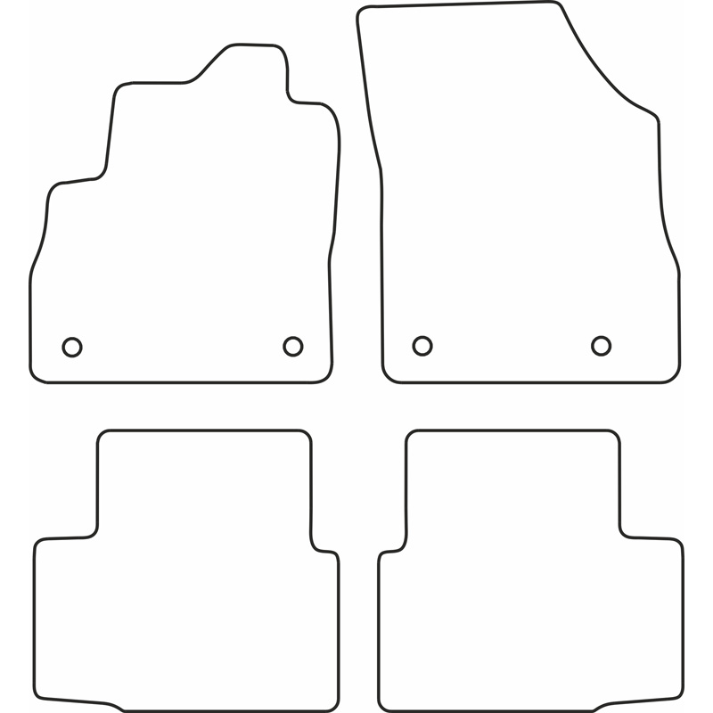 Automatten Velours  Opel Astra K 2015-2021