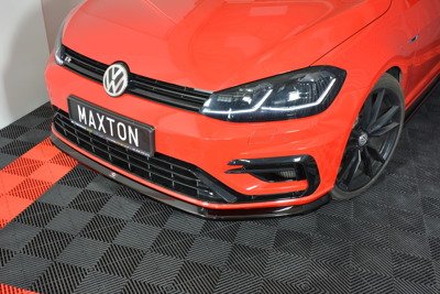 Voorspoiler VW Golf 7.5 R Facelift Glans Zwart