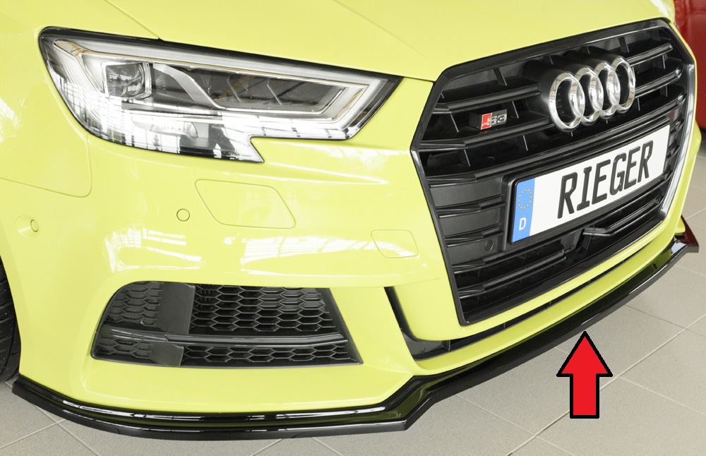Voorspoiler Rieger Audi A3 8V S-line 2016-