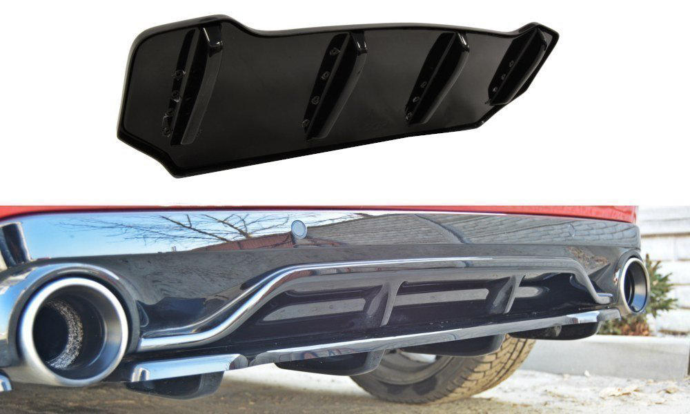 Achter Splitter Peugeot 308 GTI II Facelift  15-18 Glans Zwart