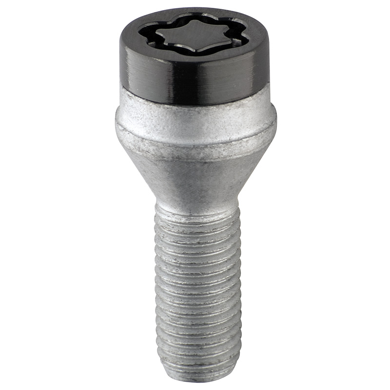 McGard Slotbouten zwart 12x1.5 24mm/17mm