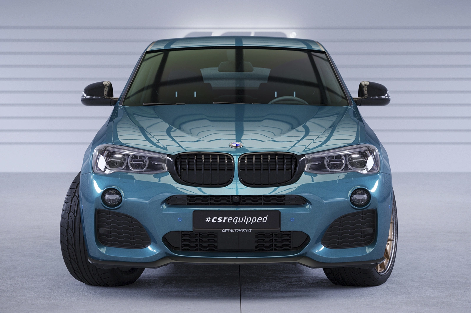 Voorspoiler BMW X4 (F26) M-Paket Glans Zwart van CSR Automotive (2014-)