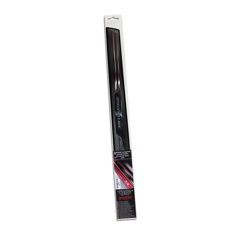 Avisa Universele Instaplijsten 'Shadow Premium' Aluminium/Zwart - 2-Delig - 54 x 4 cm