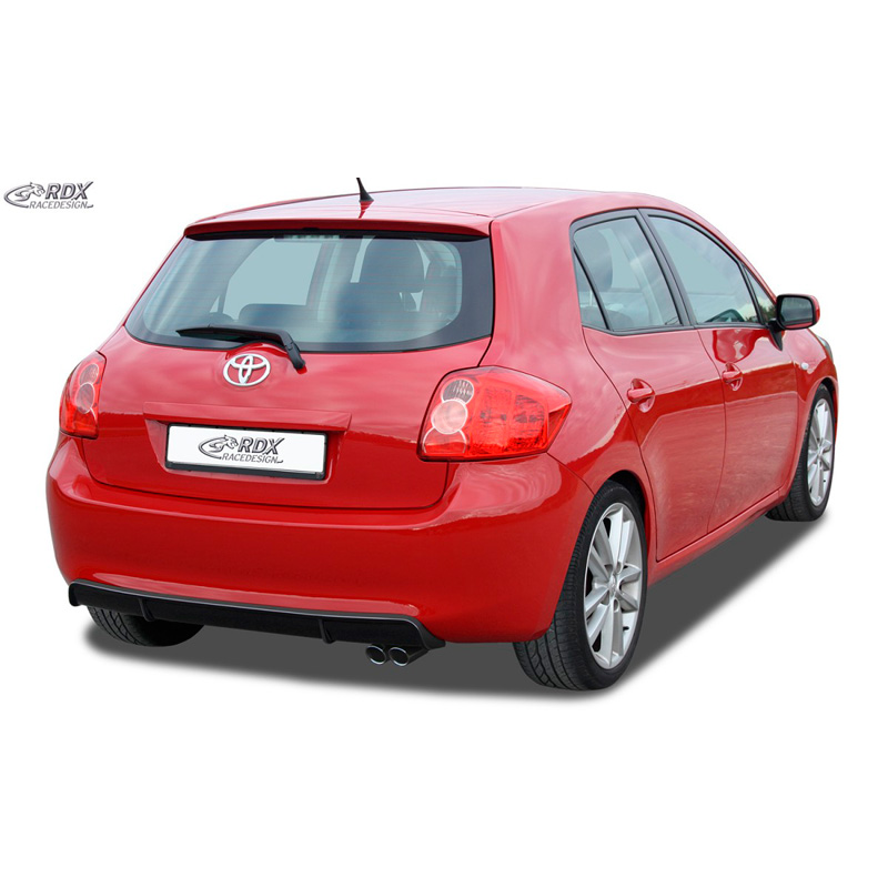 Achterskirt 'Diffusor'  Toyota Auris E150 2007-2010 (ABS zwart glanzend)