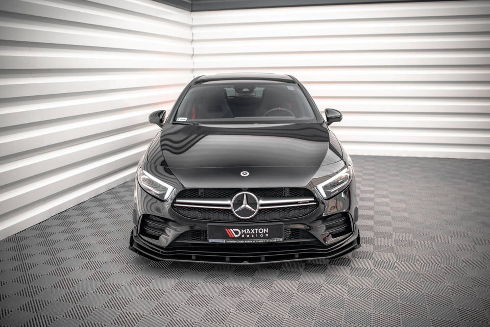 Voorspoiler met Canards Street Pro Mercedes A-Klasse AMG Pakket & A35 AMG W177 Maxton
