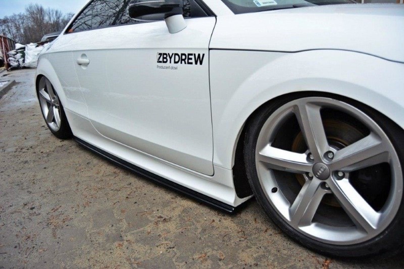 Zij Skirts Diffuser Audi TT RS 8J Glanzend Zwart