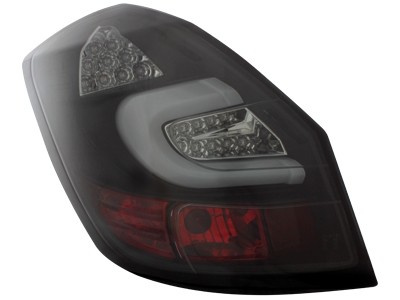 Taillights Skoda Fabia LED 5J 07+ black/smoke