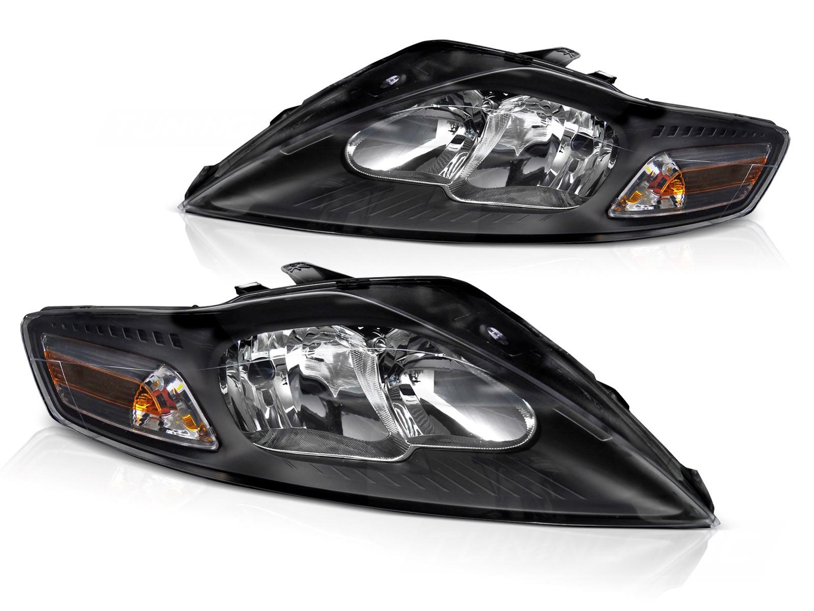 Headlights FORD MONDEO 07.07-11.10 DAYLIGHT BLACK LED INDICATOR