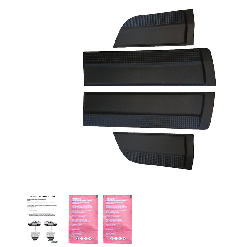 Deurpanelen  Mitsubishi L200 Triton 5/6 2015- - Matzwart