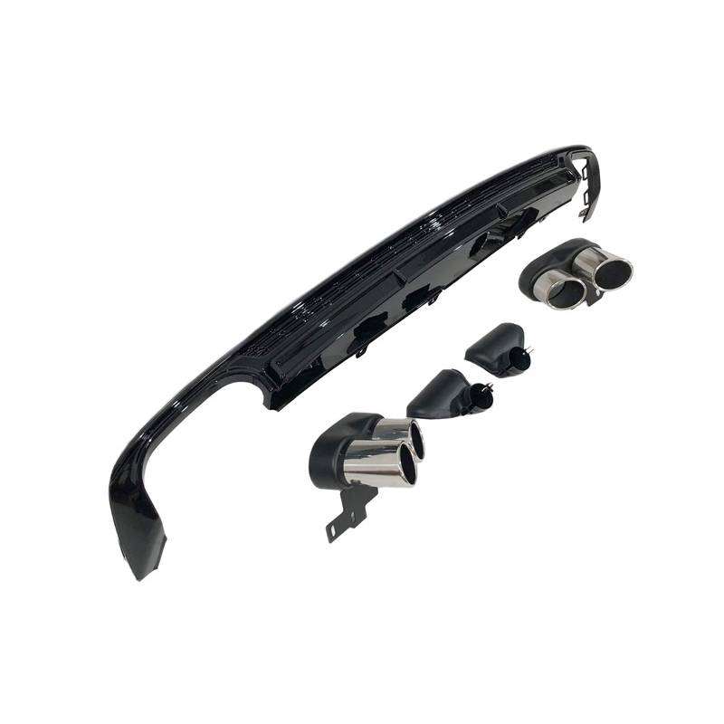 Diffuser Audi A6 C8 S-Line S6 Look Chroom