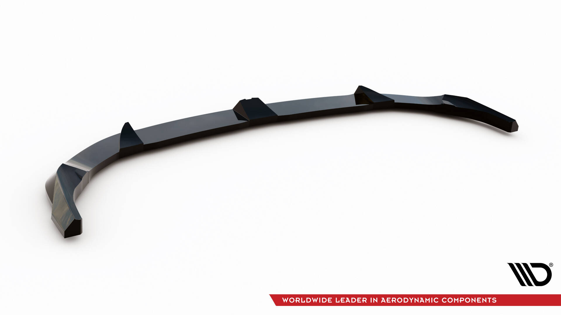 Voorspoiler V.3 BMW M135i / 1 M-Pack F70 Maxton Glanzend zwart