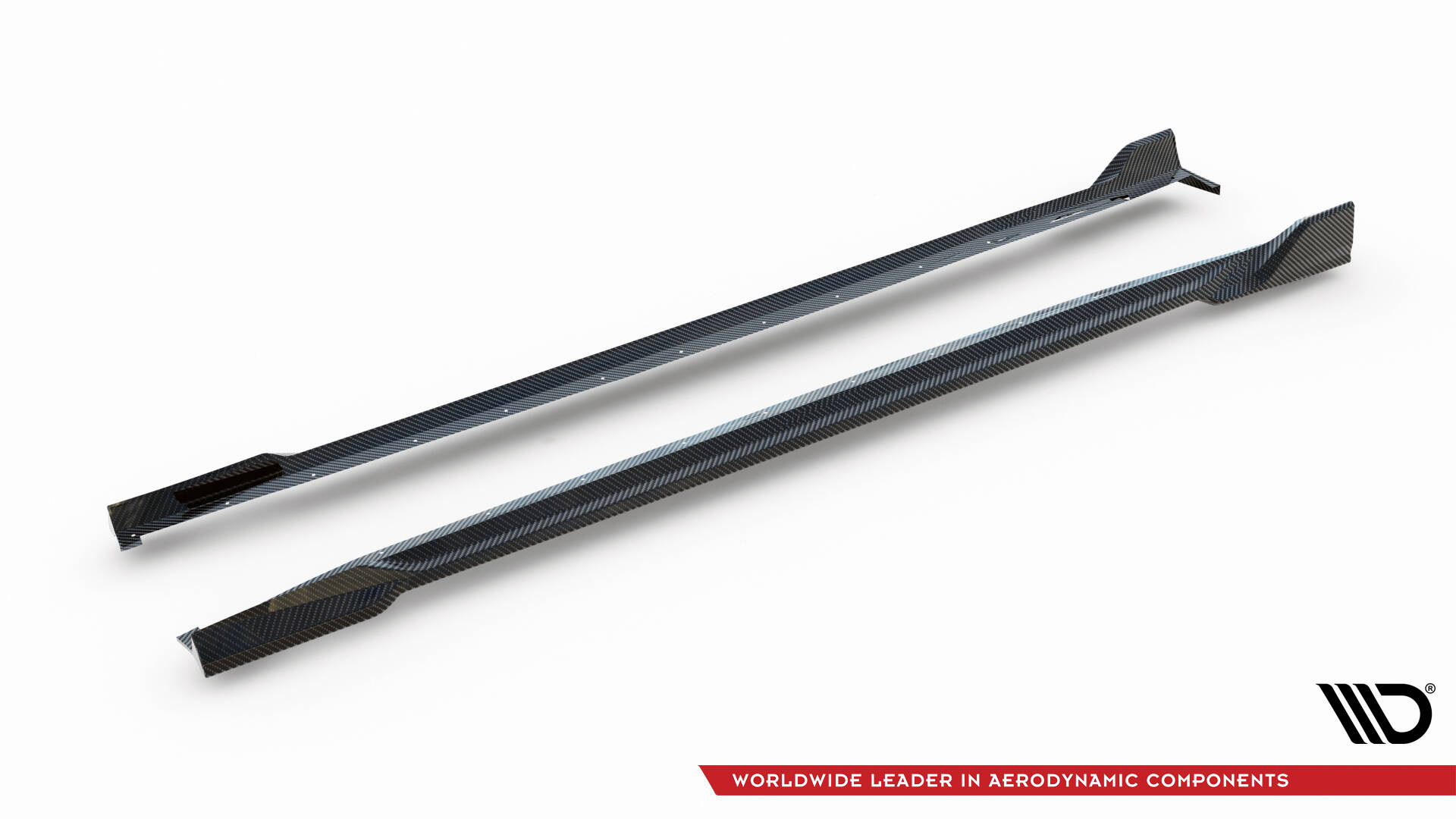 Carbon Fiber Zijskirts BMW X5 M-Pack G05 Facelift / X5M F95 Facelift Maxton Glanzend zwart