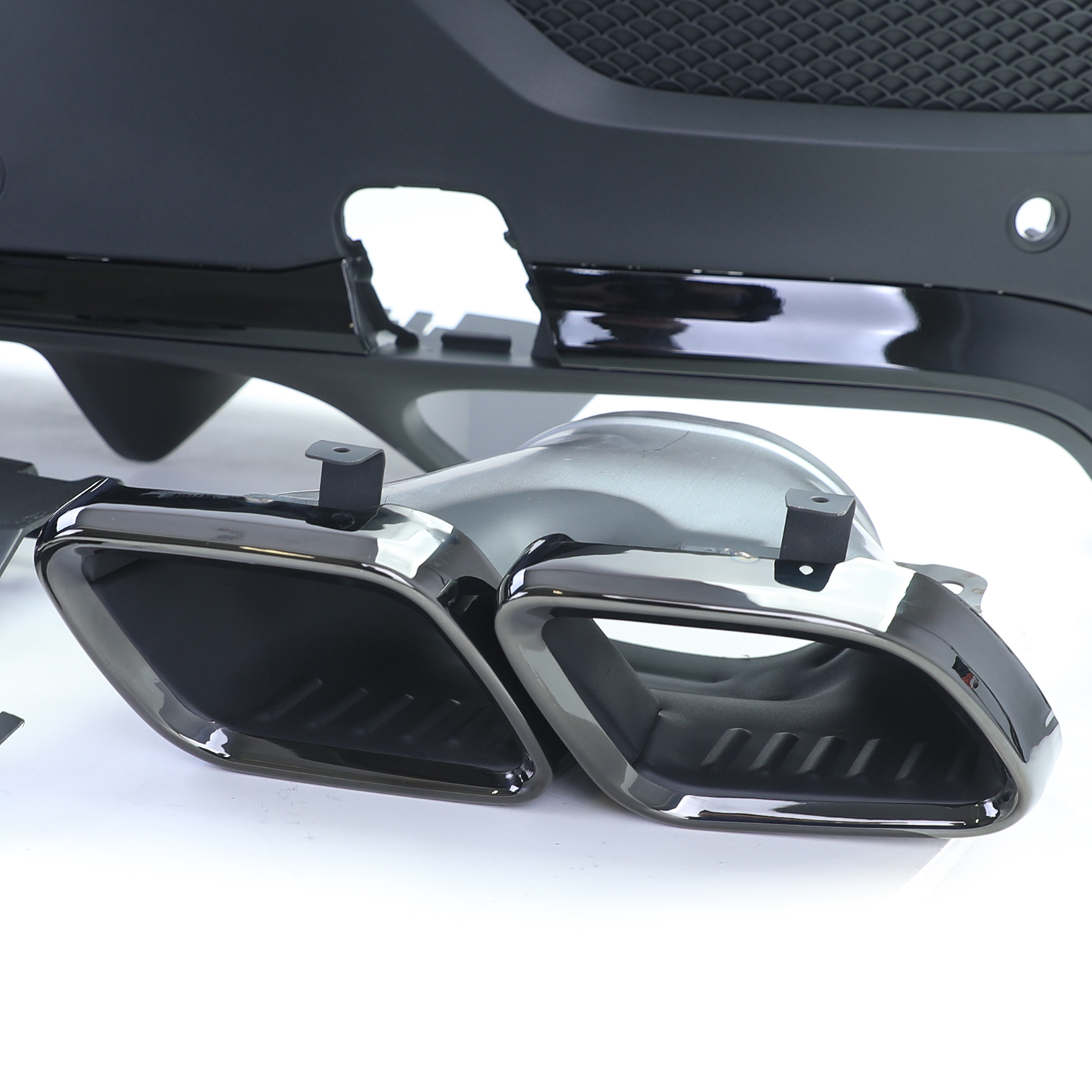 Diffuser Mercedes GLE Coupe C167 19- AMG Look Zwart