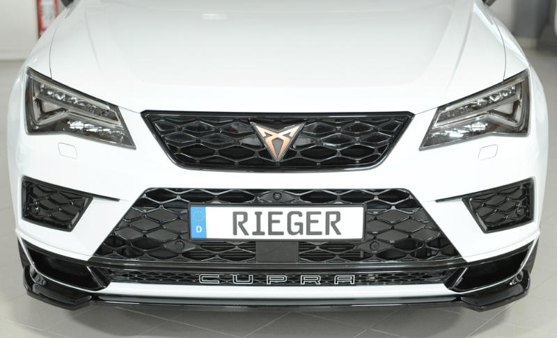Voorspoiler Seat Ateca 5FP Cupra Rieger Glans Zwart