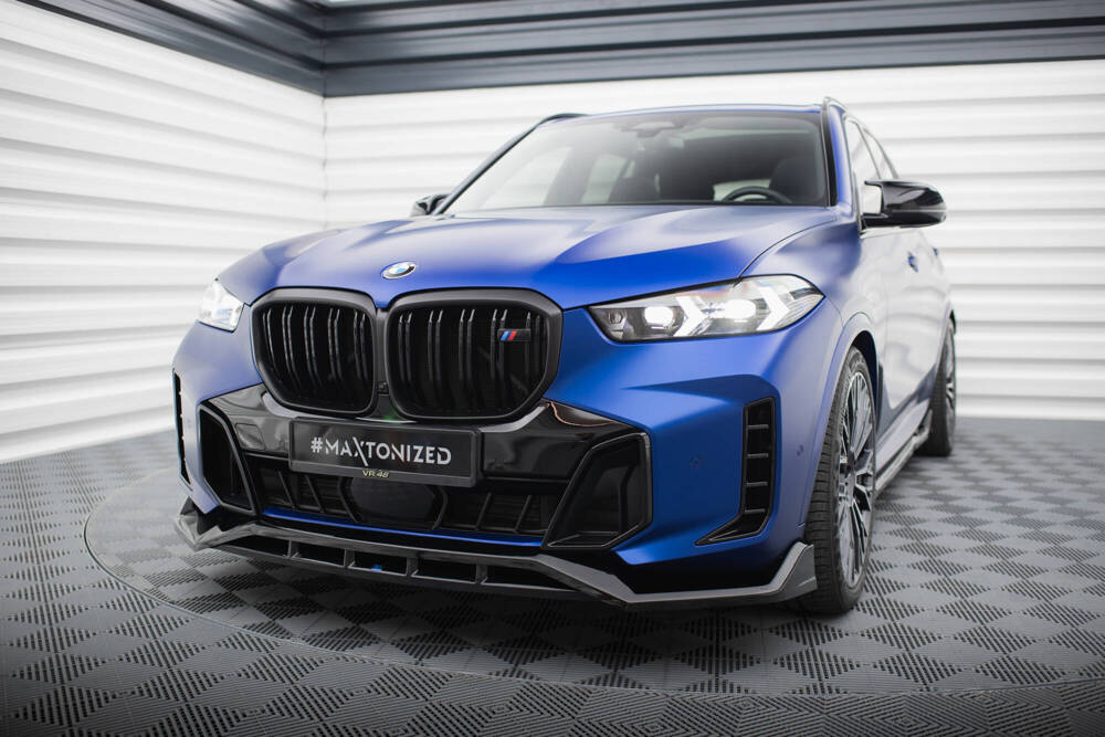 Voorspoiler V.2 BMW X5 G05 M-Pack FL Maxton Glanzend Zwart