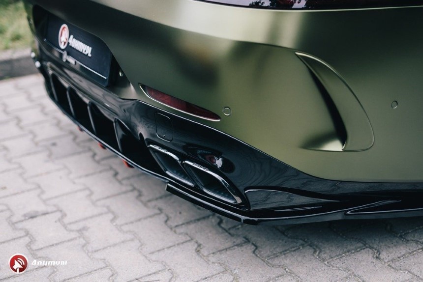 Achter zijskirts Mercedes AMG GT 63s Maxton Design glans zwart