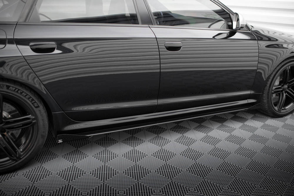 Zijskirts met Canards Street Pro Audi RS6 C6 Avant Maxton