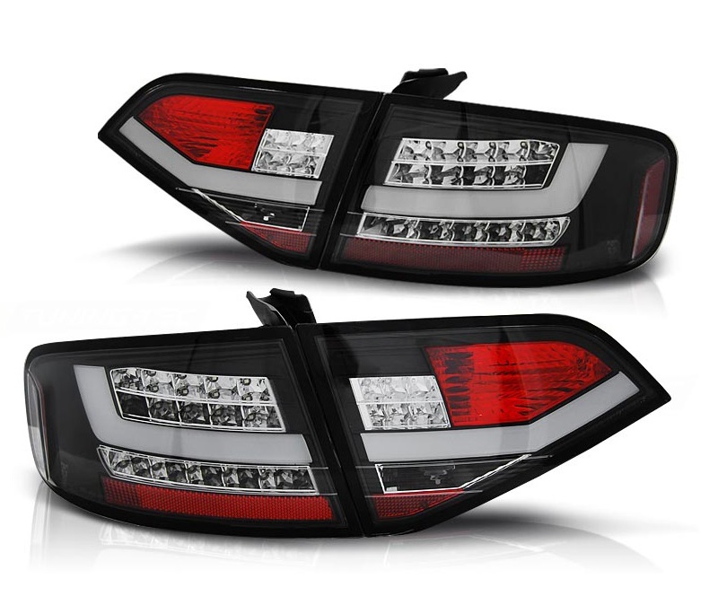 Taillights Audi A4 B8 Limousine Led black/smoke