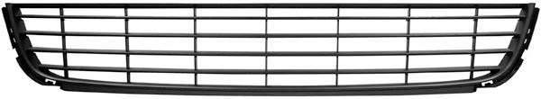Bumper Grill midden GOLF 08->> ZWART