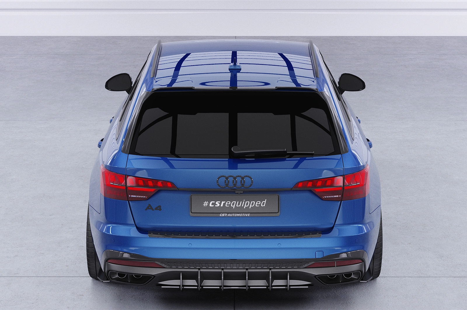 Achterspoiler Audi A4 B9 (Typ 8W) Avant – Glans Zwart (2015–)
