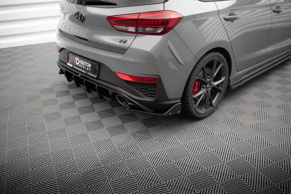 Side Splitters Hyundai I30 N Hatchback Mk3 Facelift Glans Zwart + flaps