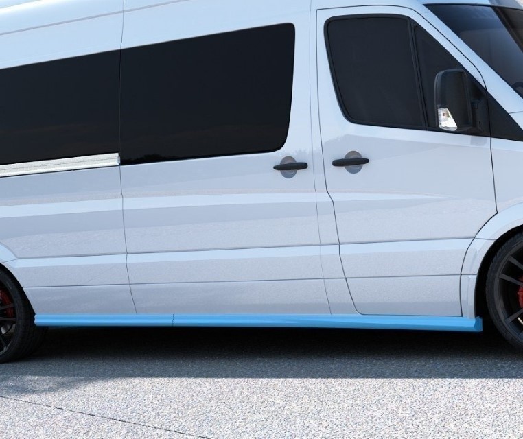 Zijskirts Mercedes Sprinter Mk2 Maxton Design glans zwart