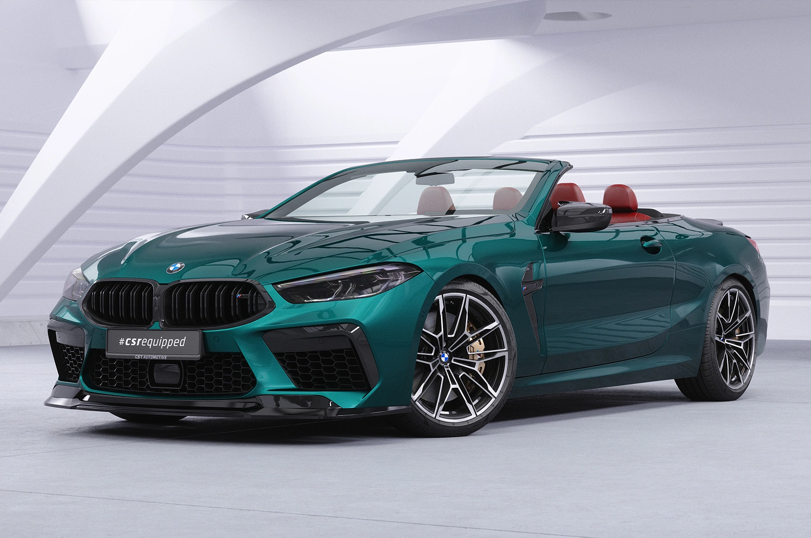Voorspoiler BMW M8 Competition (F91/F92/F93) glans zwart