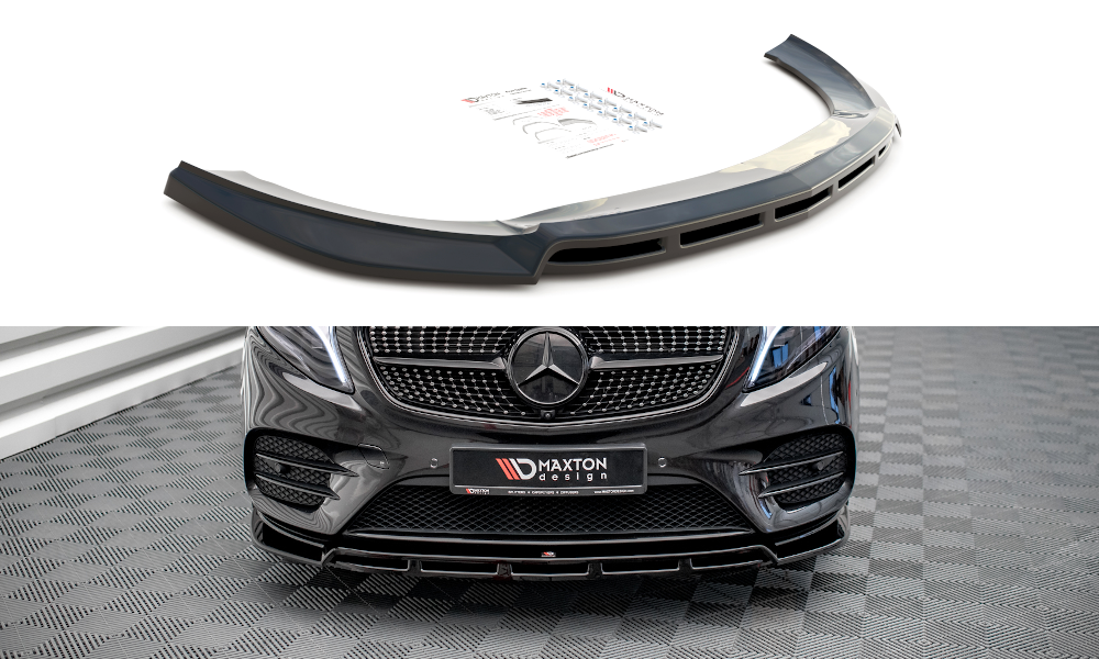Voorspoiler Mercedes V-Klasse W447 AMG-Line Maxton Design glans zwart V.5